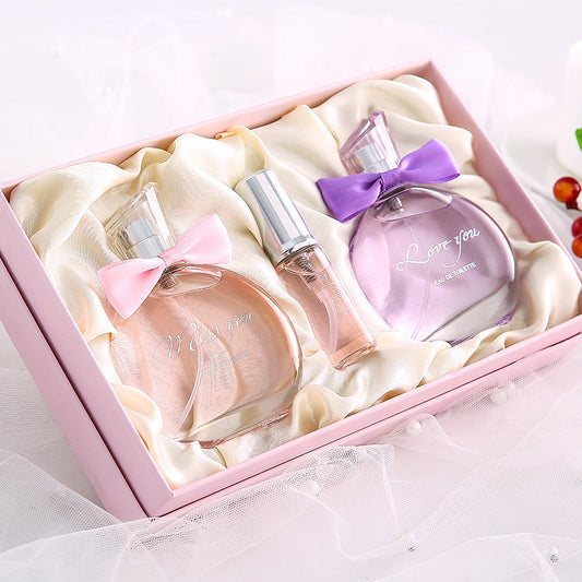 Perfume Women's Gift Set Long-Lasting Light Fragrance Student Perfume Gift Writing Greeting Cards Women's Perfume Wholesale