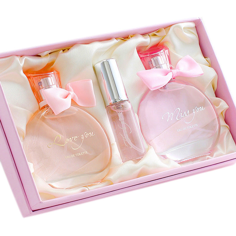 Perfume Women's Gift Set Long-Lasting Light Fragrance Student Perfume Gift Writing Greeting Cards Women's Perfume Wholesale