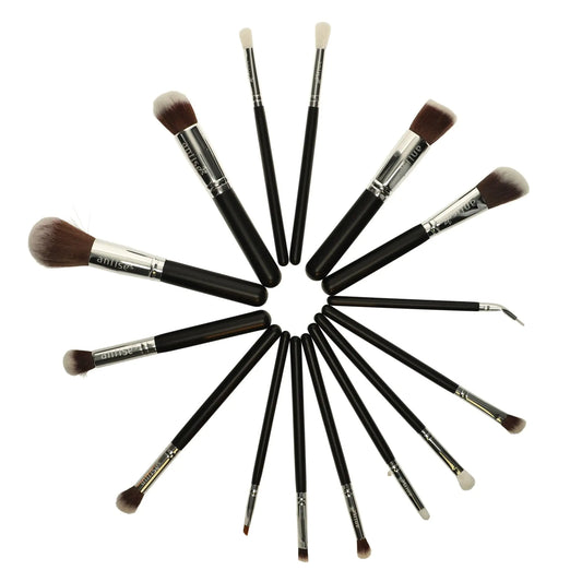 Set of 15 Professional Synthetic Makeup Brushes set