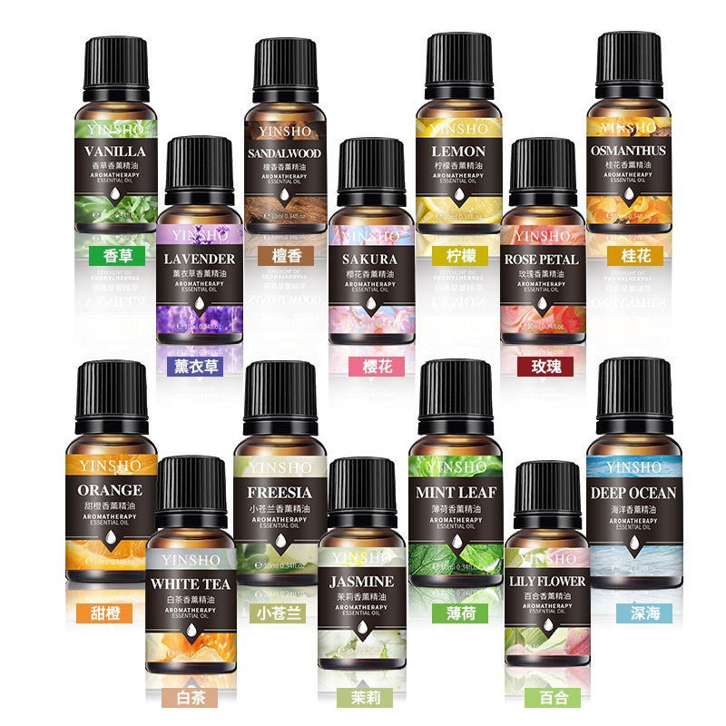 Yinsho Fireless Aromatherapy Essential Oil Water-Soluble 10ml Soothing Sleep Aromatherapy Machine Special Fragrance Essential Oil Wholesale