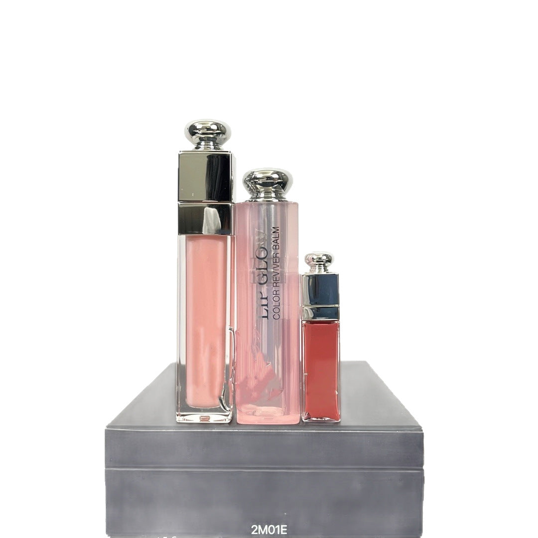 Dijia Lip Care Three-Piece Formal Color Changing Set 001 Ao # Formal Lip Plumping Honey 001 # Small Sample Lip Gloss 038 #