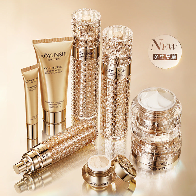 Australian Rhyme Cordyceps Luxury Moisturizing Rejuvenating Moisturizing Beauty Muscle Set Hydrating Moisturizing Moisturizing Skin Care Genuine Goods