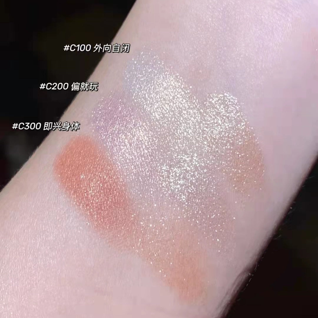 HERORANGE ~ Double Color Water Light High Gloss Three-dimensional Lasting Ginger Flash Repair Plate Brightening Pearlescent Domestic Women