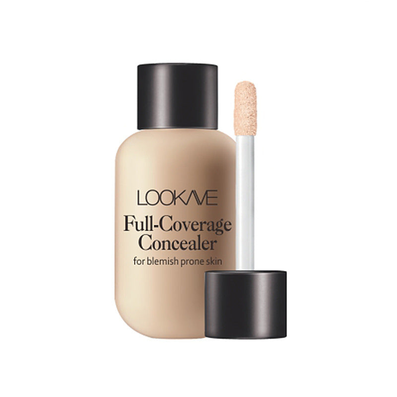 Lookave Concealer Small Bottle Long-Lasting Natural Liquid Foundation Concealer Repair Liquid Isolation Cream Long-Lasting
